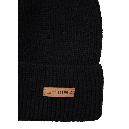 Black - Side - Animal Rowan Beanie