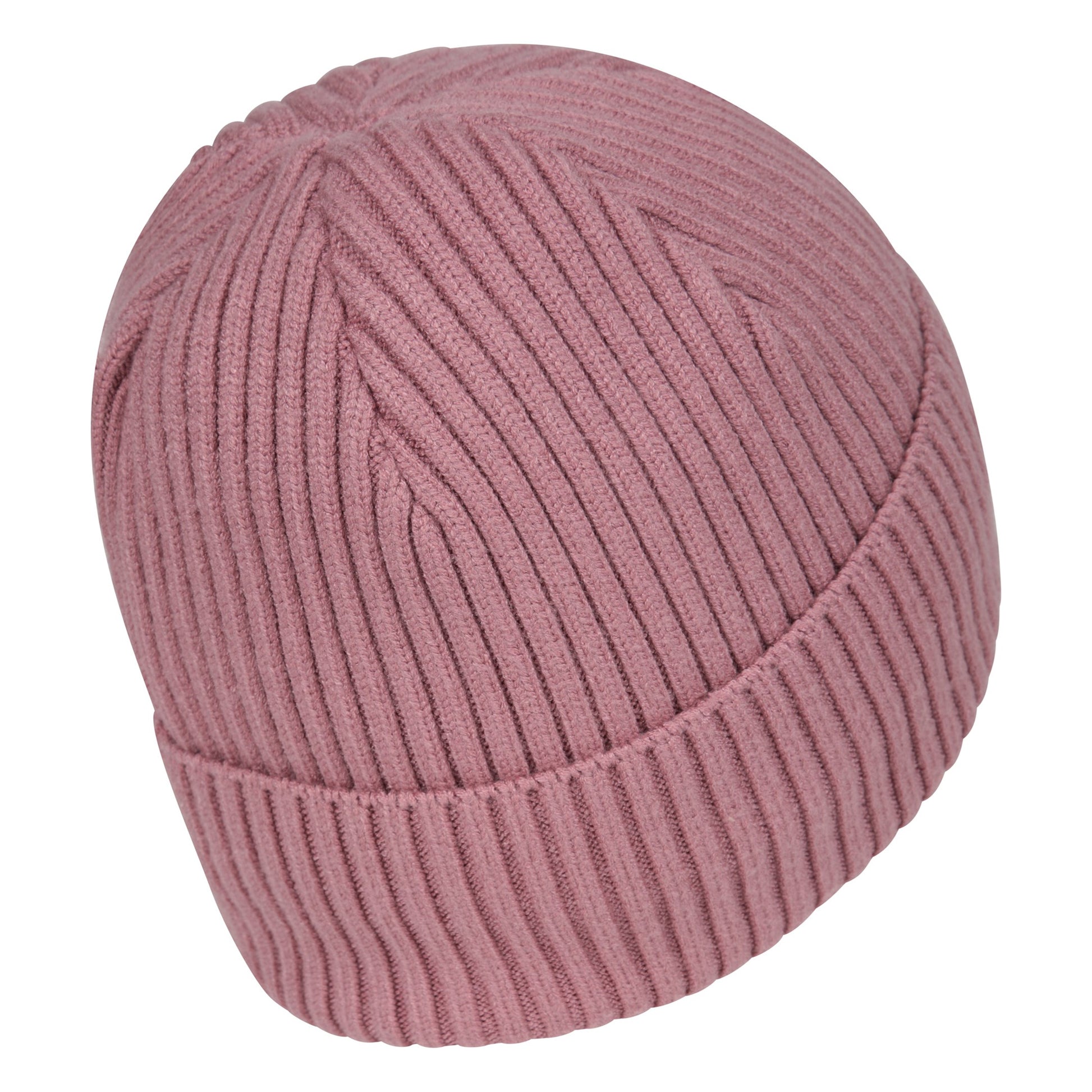 Pink - Back - Mountain Warehouse Womens-Ladies IsoTherm Ribbed Faux Fur Lined Beanie