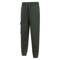 Khaki Green - Lifestyle - Mountain Warehouse Childrens-Kids Avery Brushed Back Jogging Bottoms