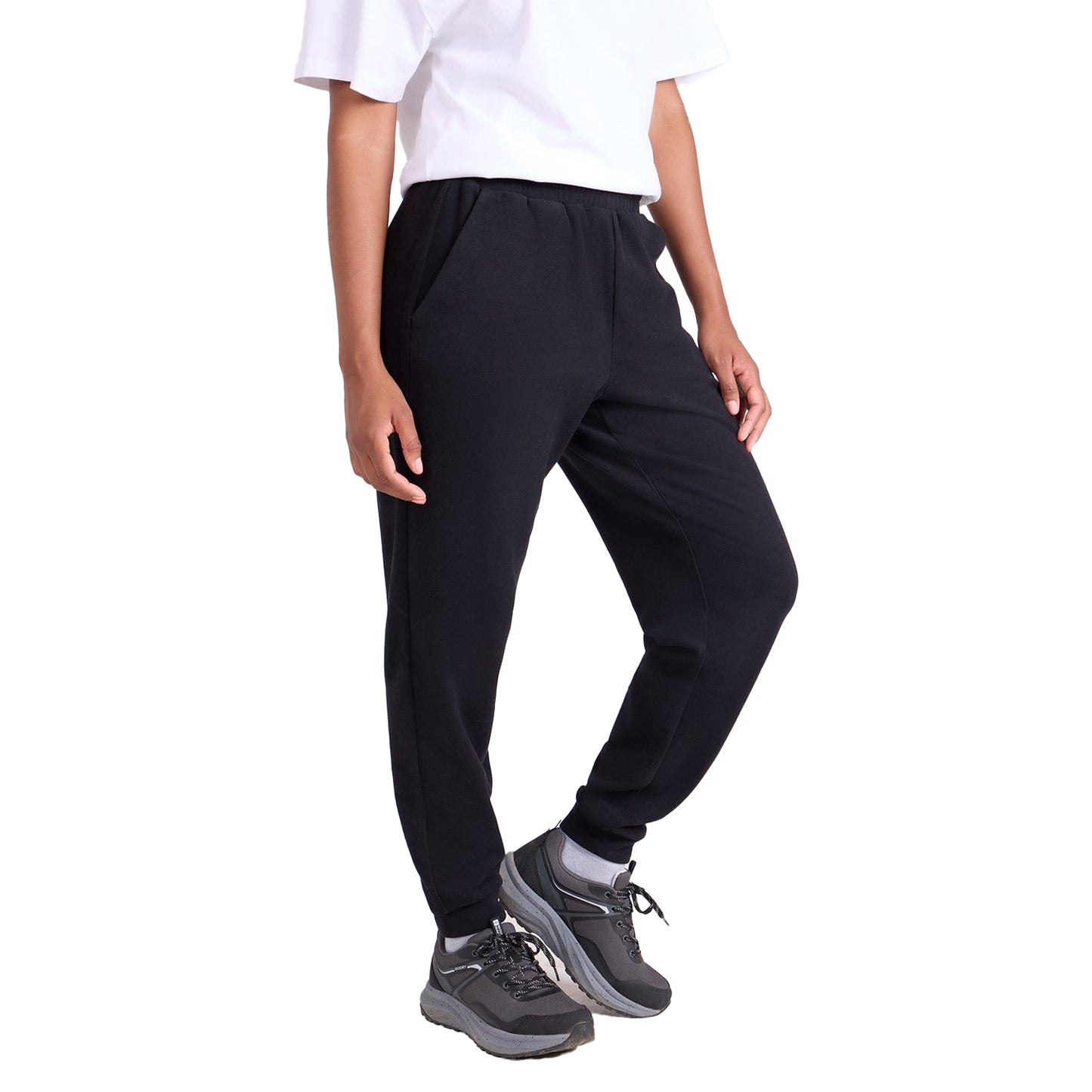 Black - Front - Mountain Warehouse Womens-Ladies Strath Melange Supersoft Jogging Bottoms