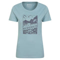 Blue - Front - Mountain Warehouse Womens-Ladies Discover Bournemoth Printed T-Shirt