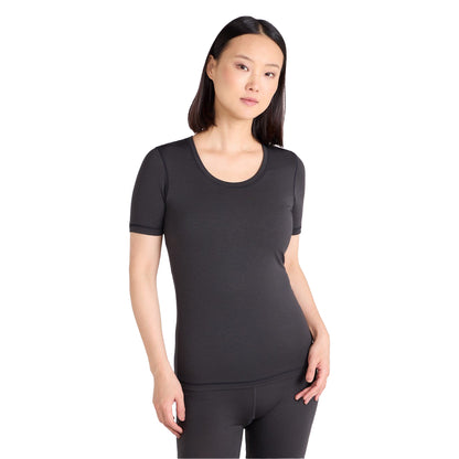 Black - Side - Mountain Warehouse Womens-Ladies Keep The Heat Isotherm T-Shirt