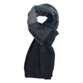 Petrol - Back - Mountain Warehouse Mens Mirka Knitted Scarf