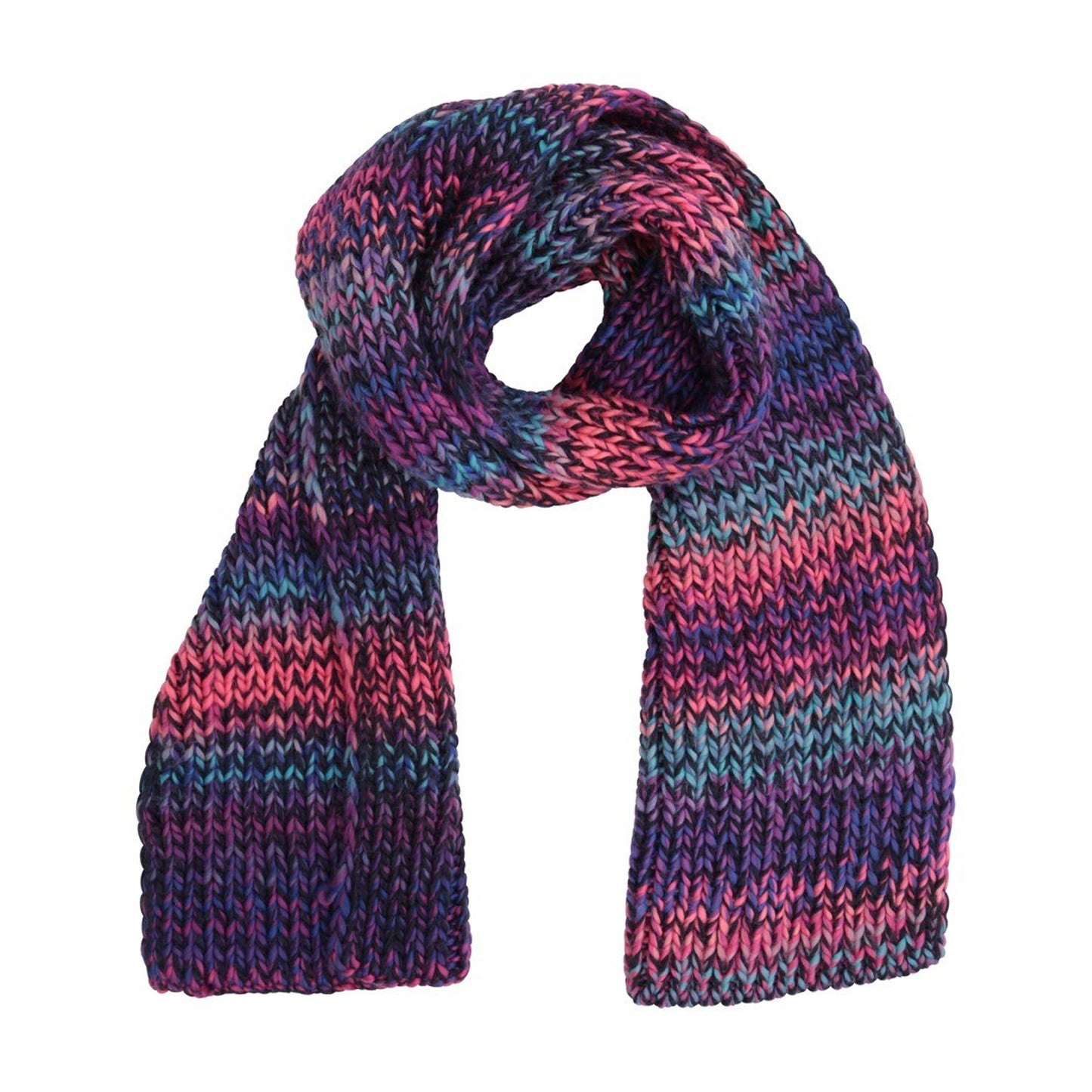 Dark Purple - Front - Mountain Warehouse Womens-Ladies Chunky Knitted Scarf
