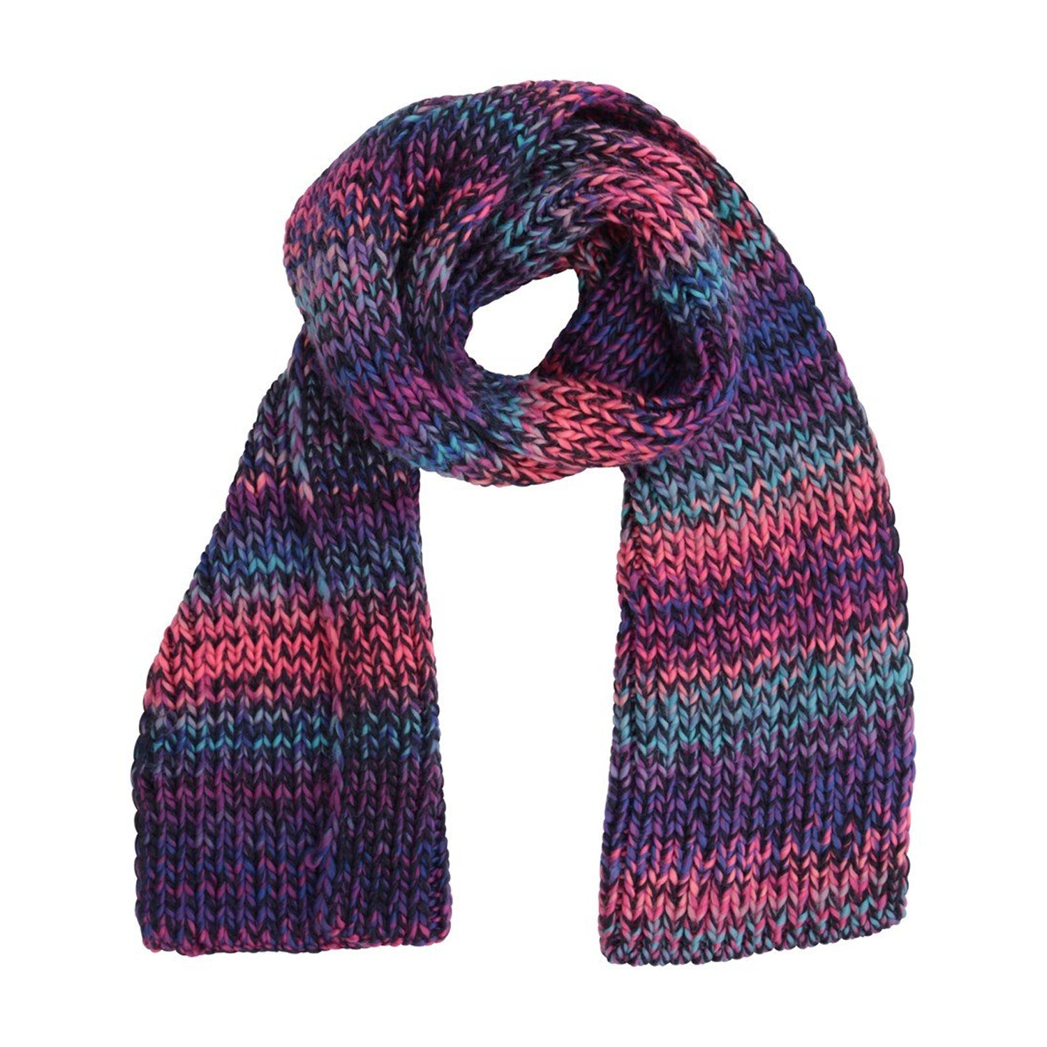 Dark Purple - Front - Mountain Warehouse Womens-Ladies Chunky Knitted Scarf