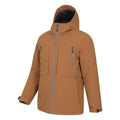 Tan - Side - Mountain Warehouse Mens Langdon Water Resistant Padded Parka