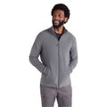 Dark Grey - Side - Mountain Warehouse Mens Raso Full Zip Fleece Top