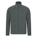 Khaki Green - Front - Mountain Warehouse Mens Raso Full Zip Fleece Top