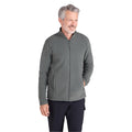 Khaki Green - Side - Mountain Warehouse Mens Raso Full Zip Fleece Top
