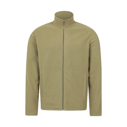 Green - Front - Mountain Warehouse Mens Raso Full Zip Fleece Top
