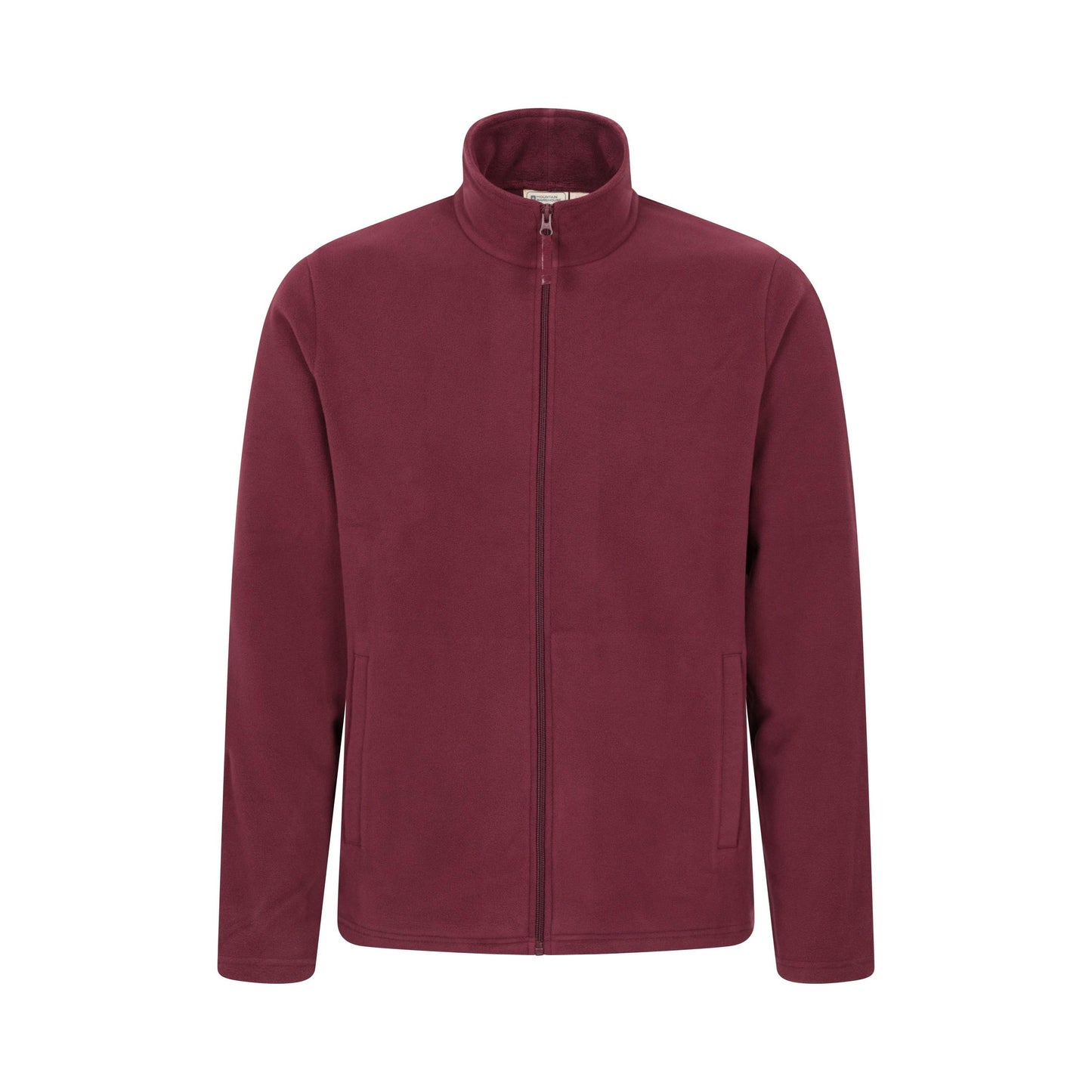 Dark Burgundy - Front - Mountain Warehouse Mens Raso Full Zip Fleece Top
