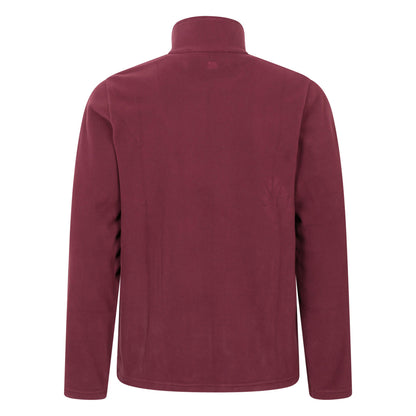 Dark Burgundy - Back - Mountain Warehouse Mens Raso Full Zip Fleece Top