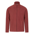 Burgundy - Front - Mountain Warehouse Mens Raso Full Zip Fleece Top