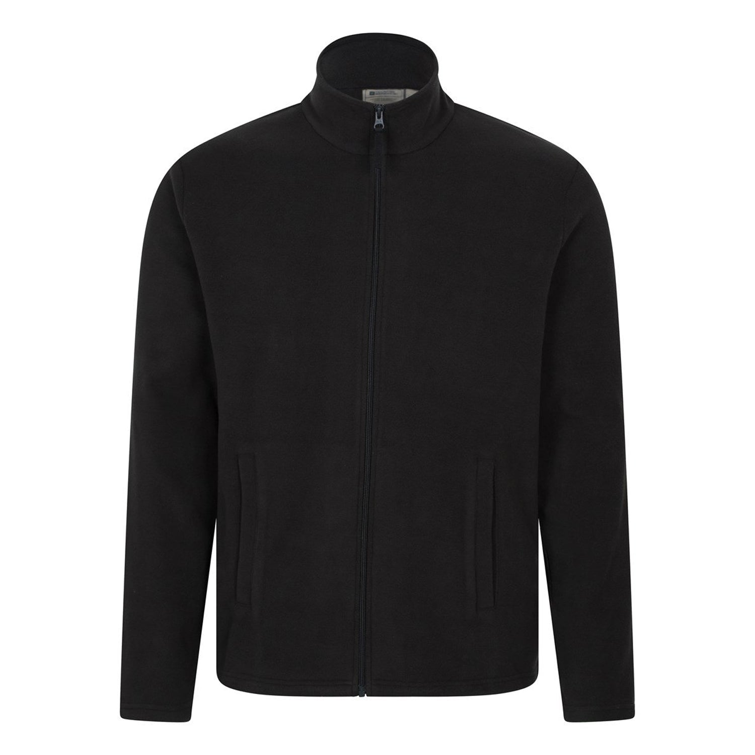 Black - Front - Mountain Warehouse Mens Raso Full Zip Fleece Top