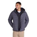 Charcoal - Side - Animal Mens Light Cloud Cosi Hooded Marl Padded Jacket