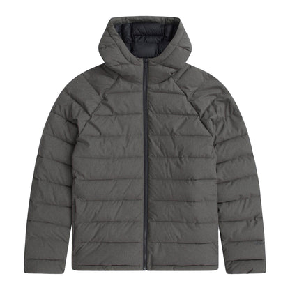 Khaki Green - Front - Animal Mens Light Cloud Cosi Hooded Marl Padded Jacket