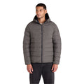 Khaki Green - Side - Animal Mens Light Cloud Cosi Hooded Marl Padded Jacket
