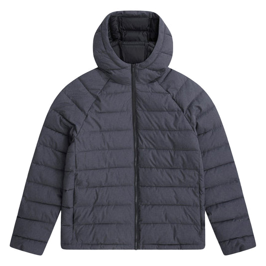 Charcoal - Front - Animal Mens Light Cloud Cosi Hooded Marl Padded Jacket