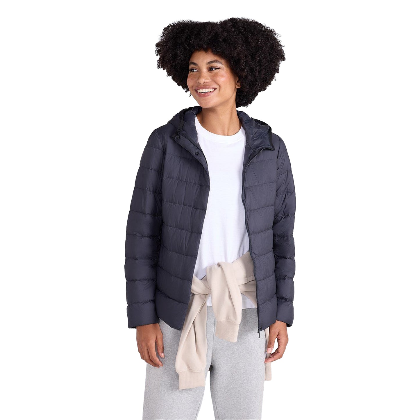 Black - Side - Mountain Warehouse Womens-Ladies Lightweight Packable Jacket