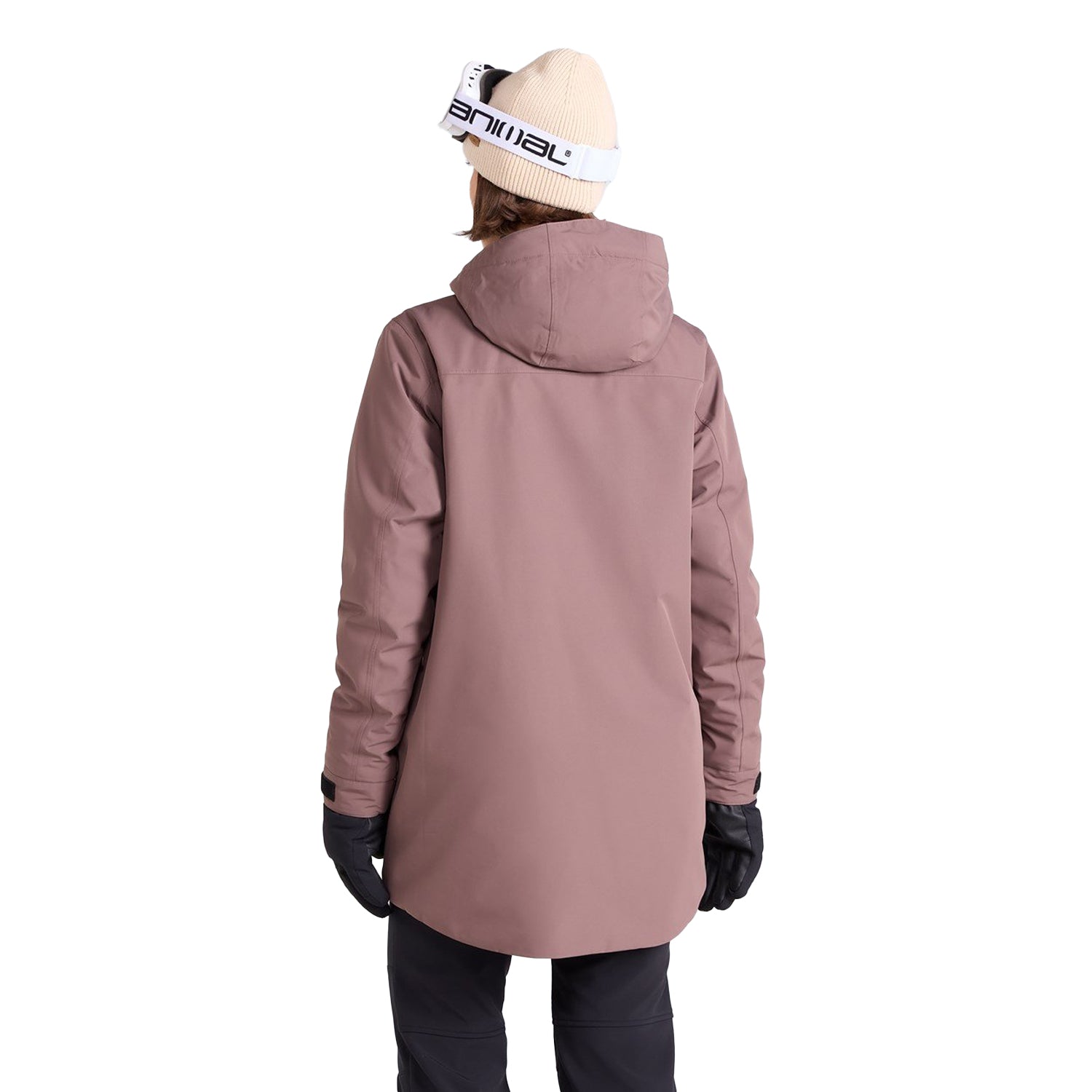 Brown - Lifestyle - Animal Womens-Ladies Echo Waterproof Ski Jacket