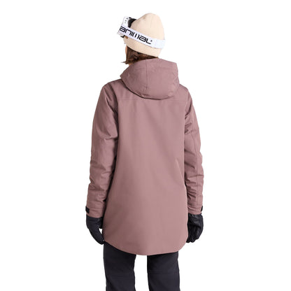 Brown - Lifestyle - Animal Womens-Ladies Echo Waterproof Ski Jacket