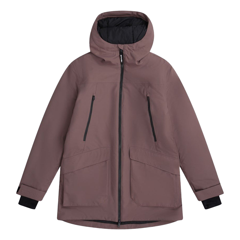 Brown - Front - Animal Womens-Ladies Echo Waterproof Ski Jacket