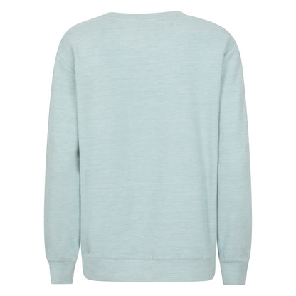 Pale Green - Back - Mountain Warehouse Womens-Ladies Strath Melange Supersoft Sweatshirt