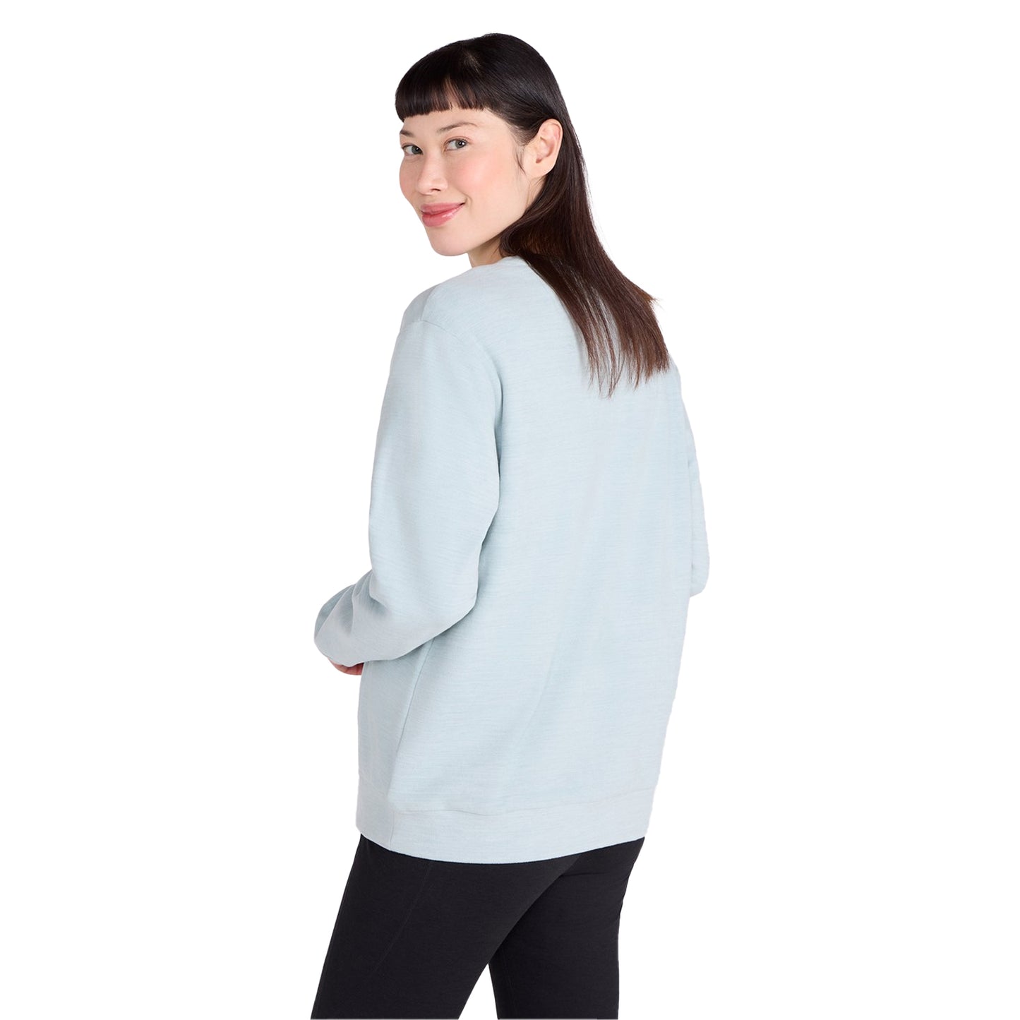 Pale Green - Lifestyle - Mountain Warehouse Womens-Ladies Strath Melange Supersoft Sweatshirt