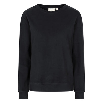 Black - Front - Mountain Warehouse Womens-Ladies Strath Melange Supersoft Sweatshirt