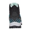 Dark Teal - Back - Mountain Warehouse Womens-Ladies Leather Waterproof Thermal Hiking Boots
