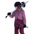 Dusky Purple - Close up - Mountain Warehouse Womens-Ladies Alpine Waterproof Padded Ski Jacket