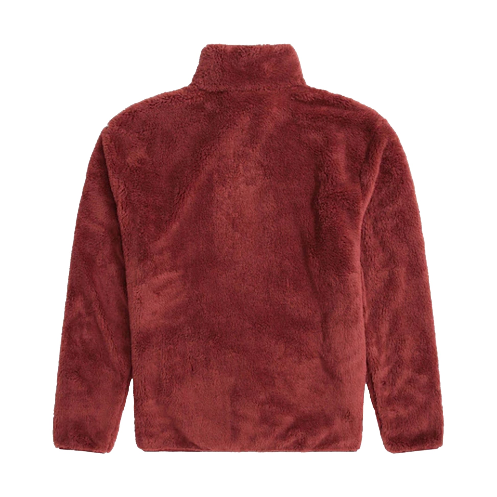 Red - Back - Animal Mens Teddy Fleece Half Zip Jacket