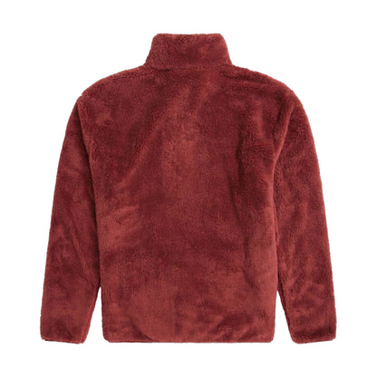 Red - Back - Animal Mens Teddy Fleece Half Zip Jacket