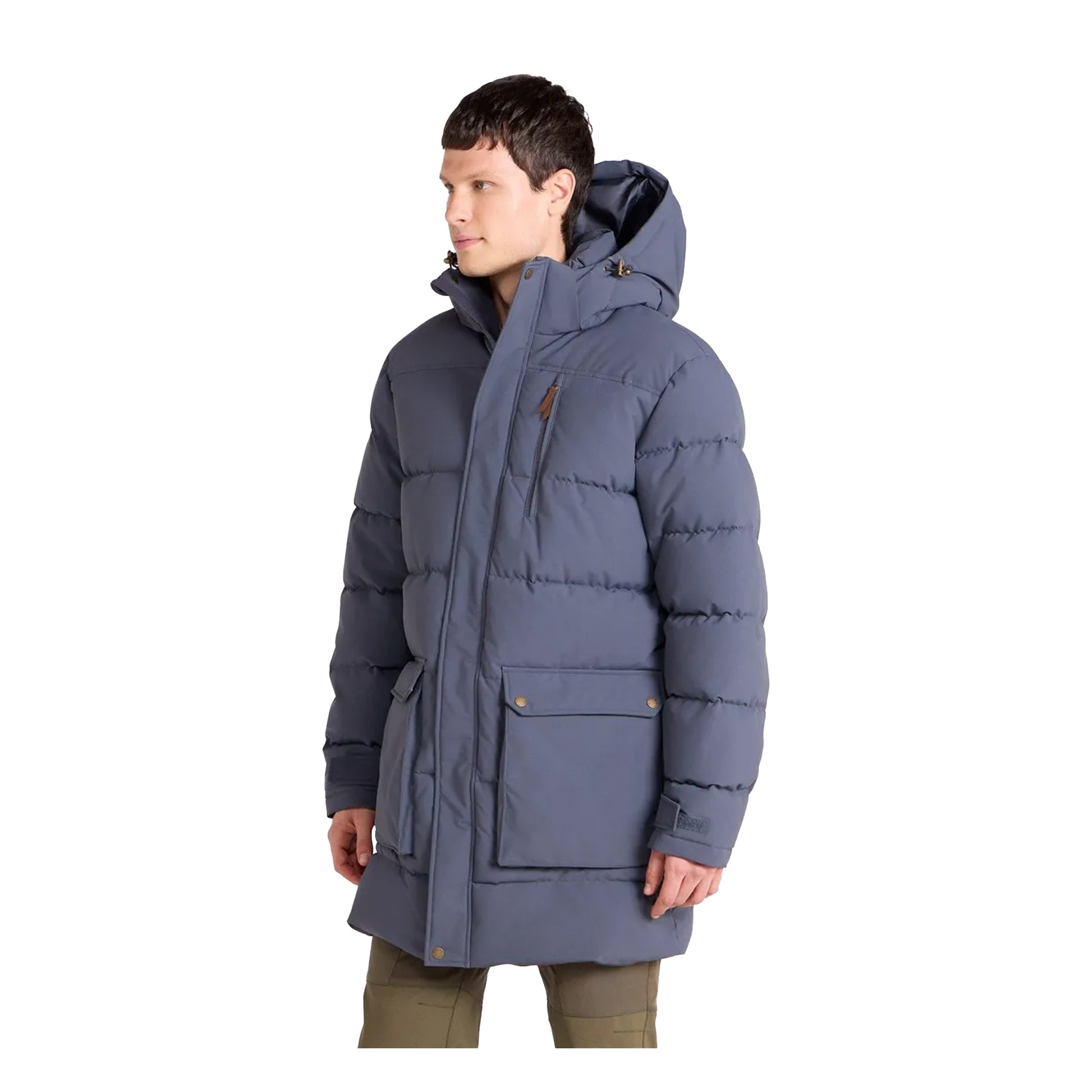 Navy - Lifestyle - Mountain Warehouse Mens Digby Long Padded Parka