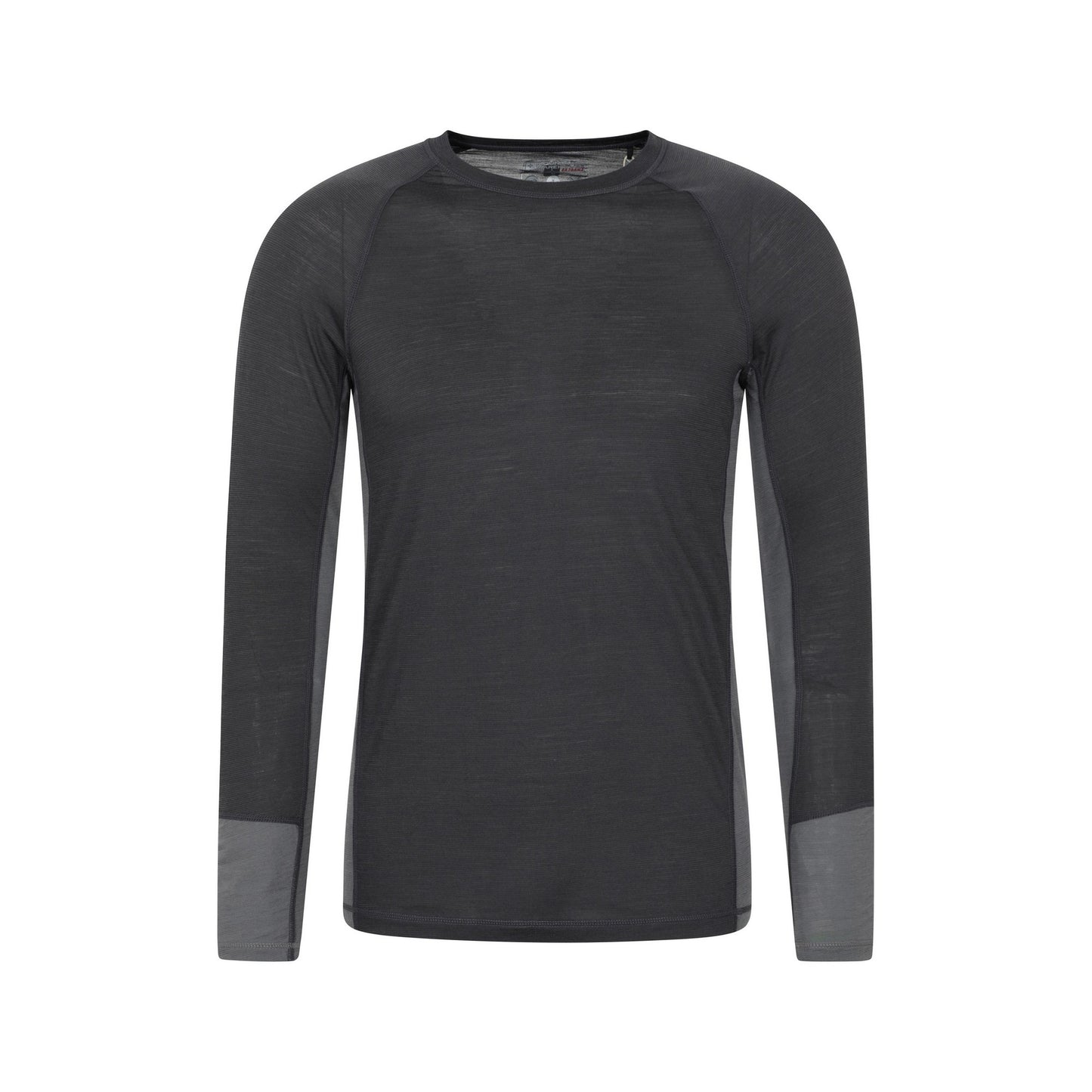 Charcoal - Front - Mountain Warehouse Mens Long-Sleeved Base Layer Top