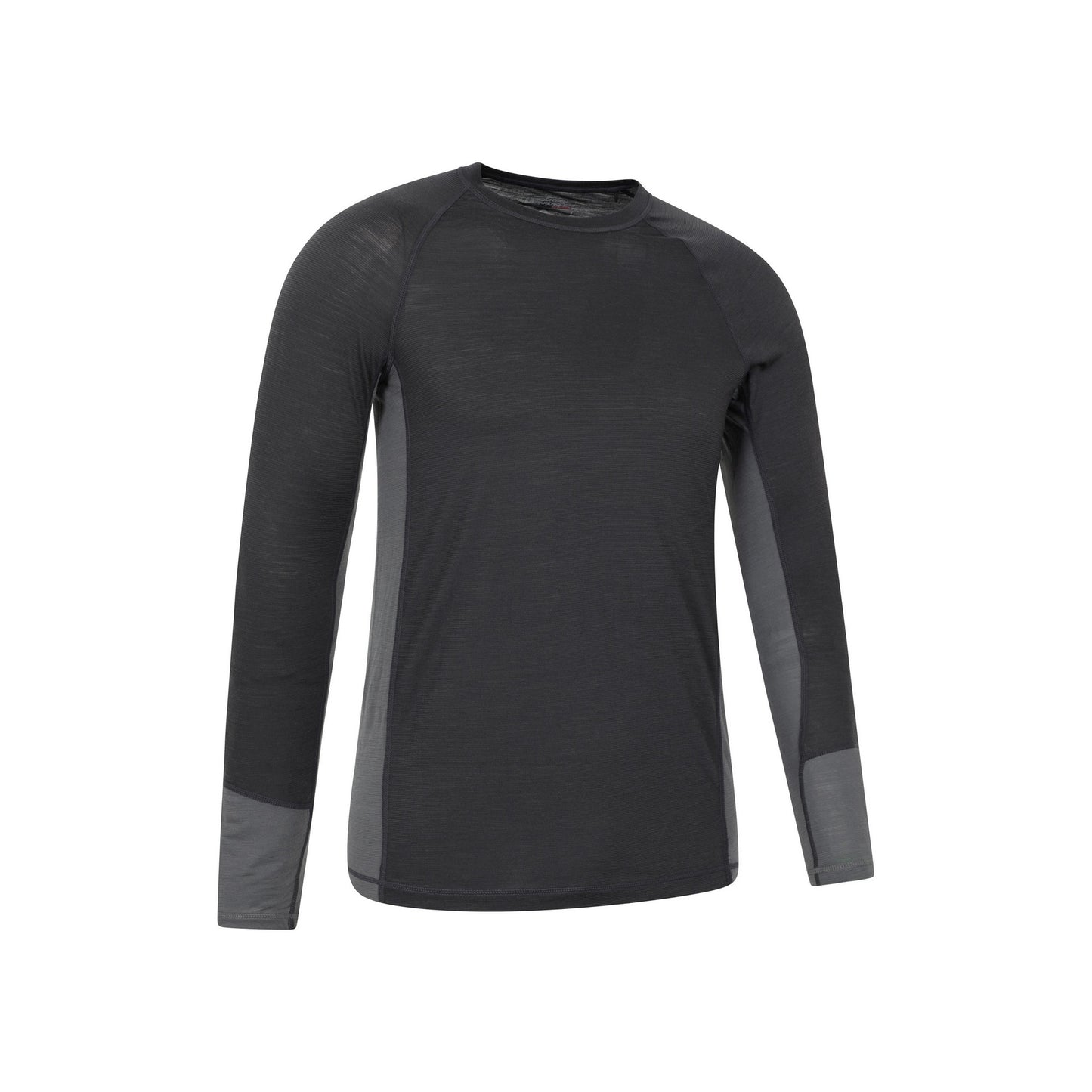 Charcoal - Side - Mountain Warehouse Mens Long-Sleeved Base Layer Top
