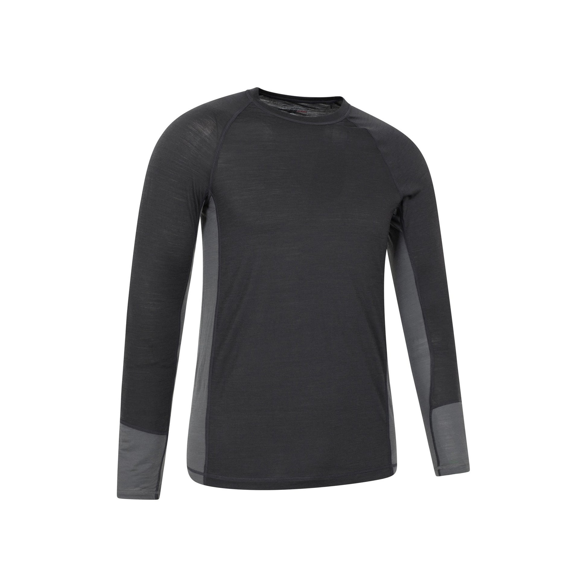 Charcoal - Side - Mountain Warehouse Mens Long-Sleeved Base Layer Top