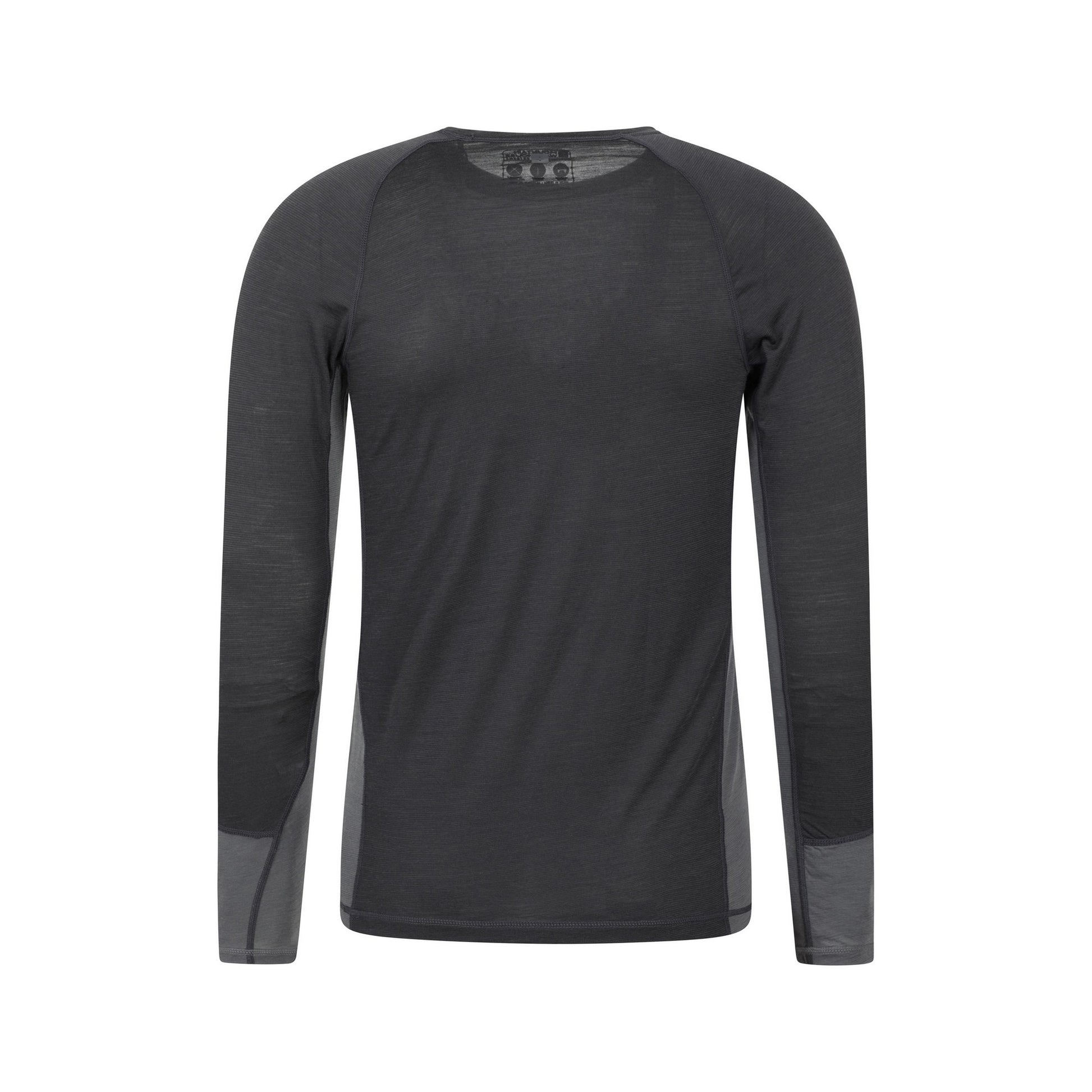 Charcoal - Pack Shot - Mountain Warehouse Mens Long-Sleeved Base Layer Top