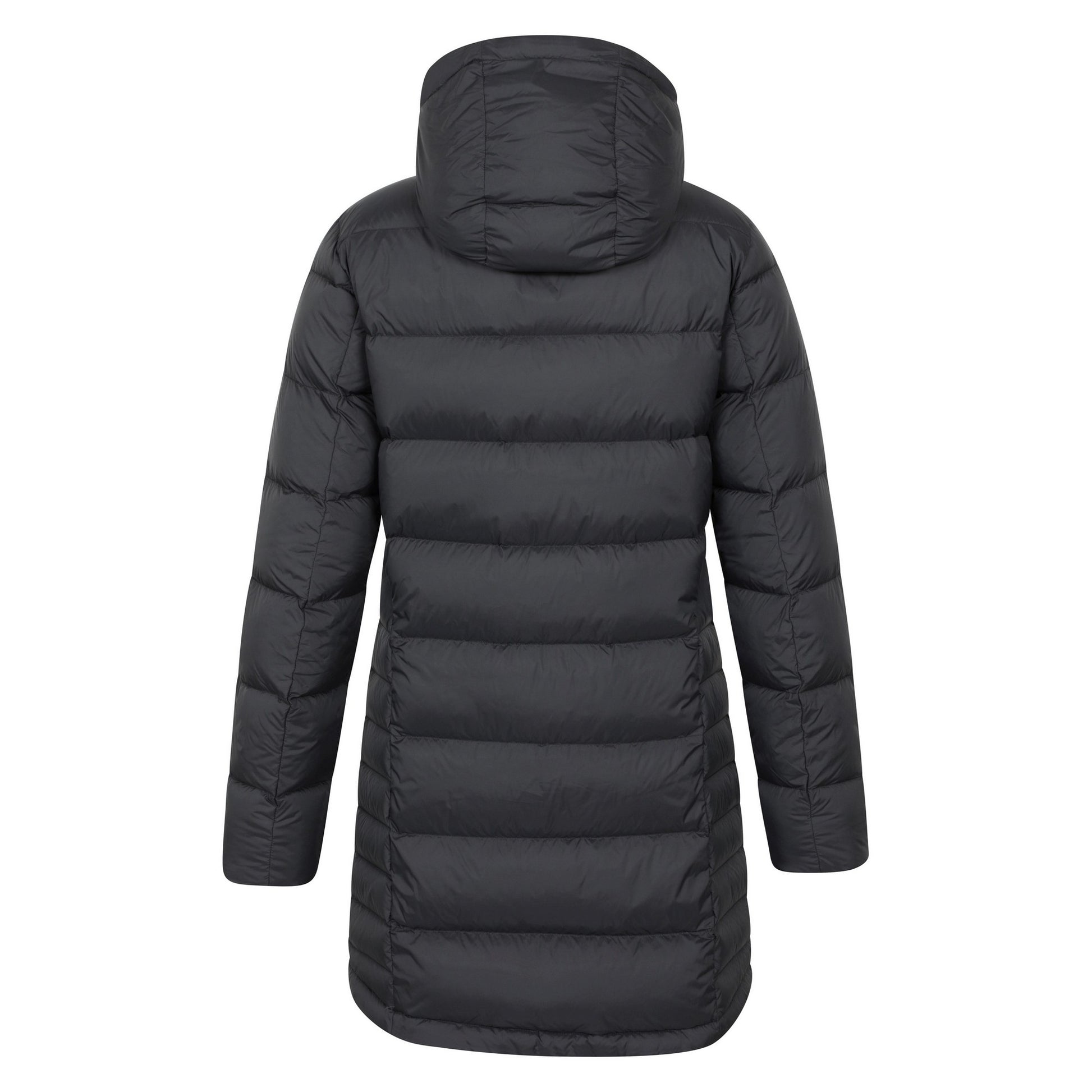 Black - Back - Mountain Warehouse Womens-Ladies Stratus Extreme Packable Long Down Jacket
