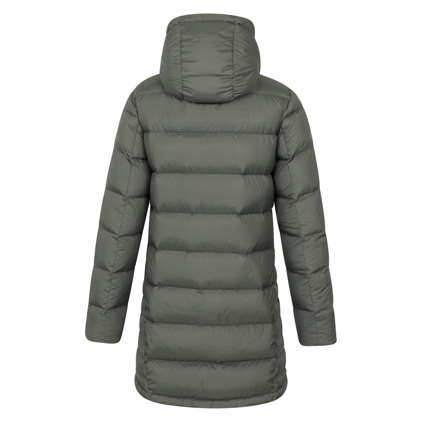 Khaki Green - Back - Mountain Warehouse Womens-Ladies Stratus Extreme Packable Long Down Jacket
