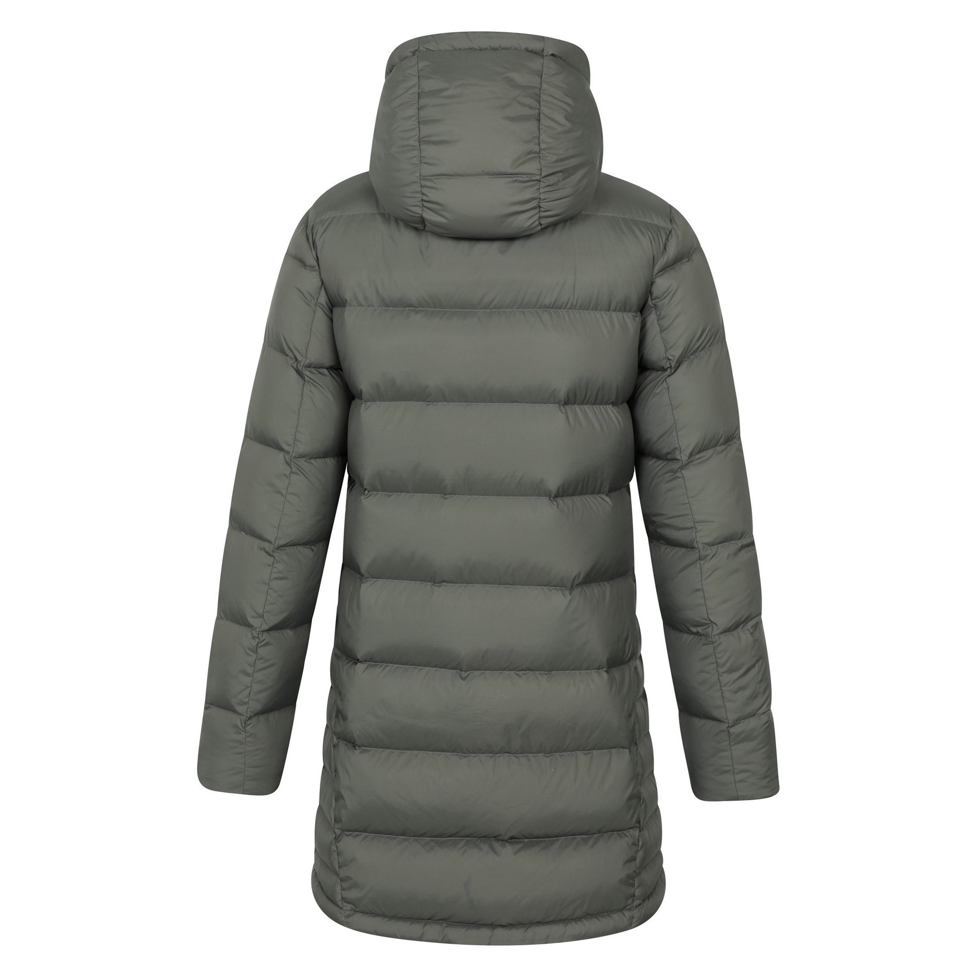Khaki Green - Back - Mountain Warehouse Womens-Ladies Stratus Extreme Packable Long Down Jacket