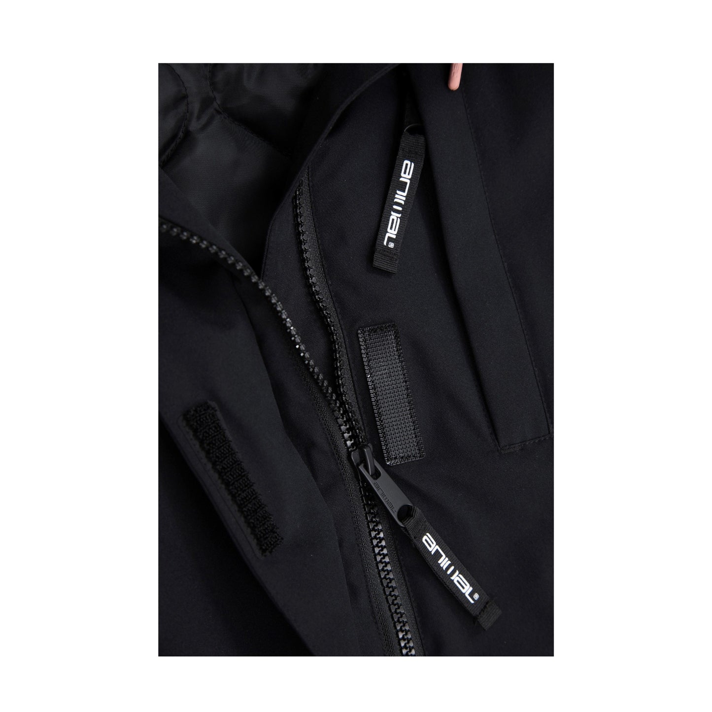 Black - Side - Animal Waterproof Ski Jacket & Trousers