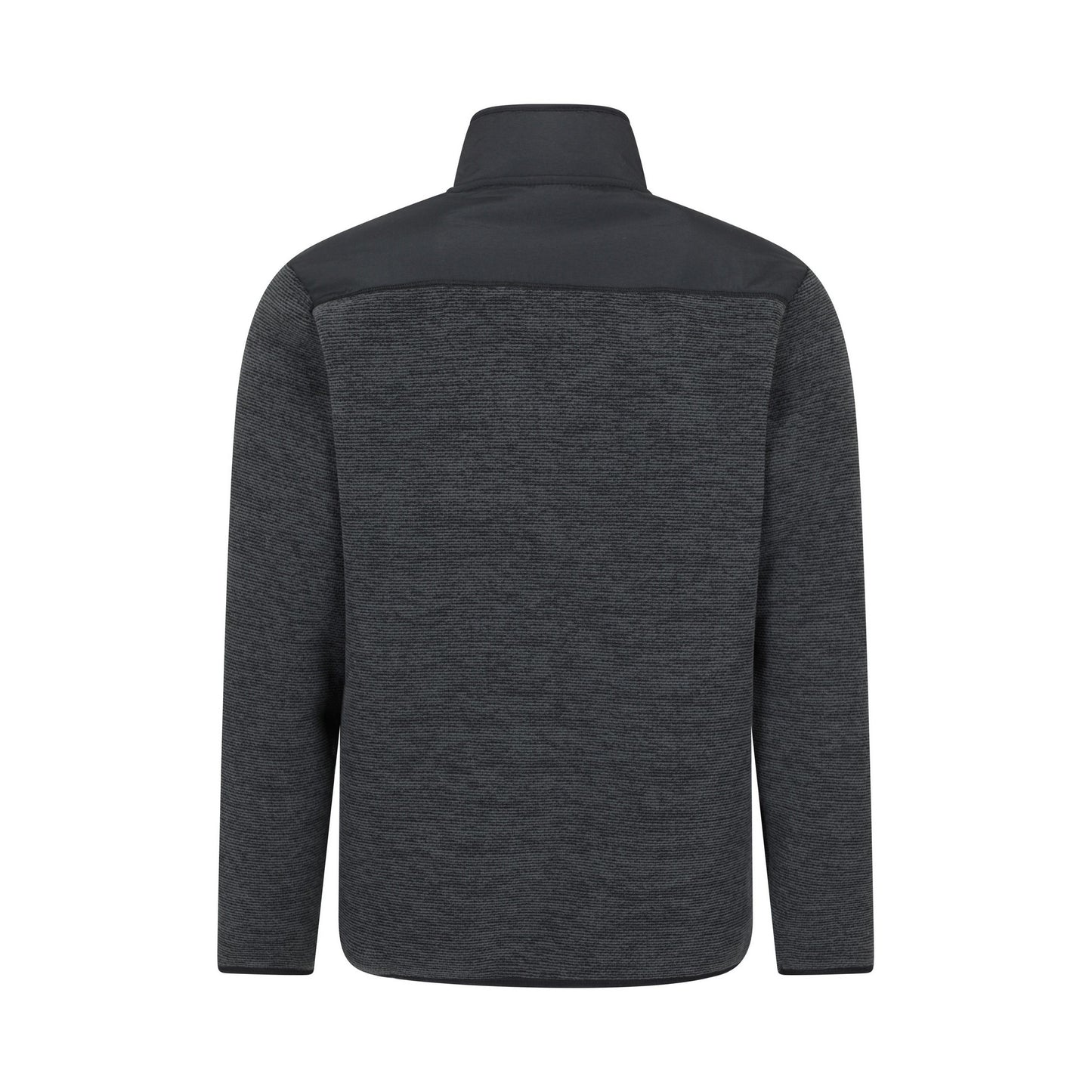 Charcoal - Back - Mountain Warehouse Mens Hayfield Faux Fur Lined Full Zip Fleece Top