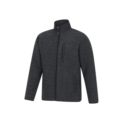 Charcoal - Lifestyle - Mountain Warehouse Mens Hayfield Faux Fur Lined Full Zip Fleece Top