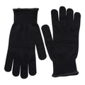 Black - Front - Mountain Warehouse Unisex Adult Merino Knitted Gloves