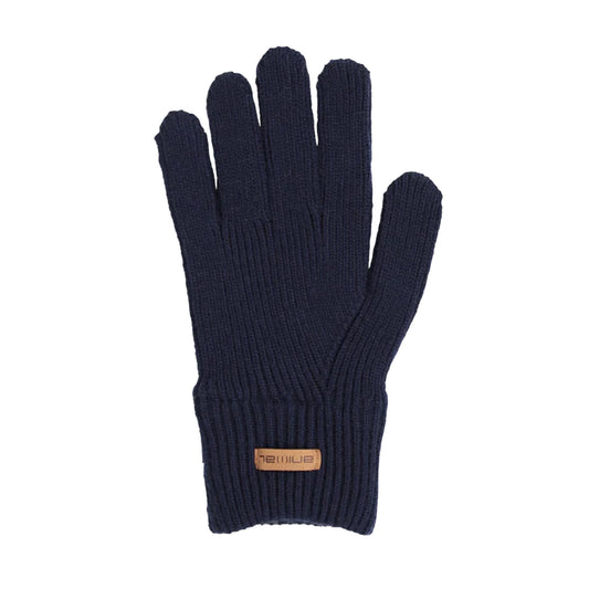 Navy - Front - Animal Unisex Adult Rowan Knitted Gloves