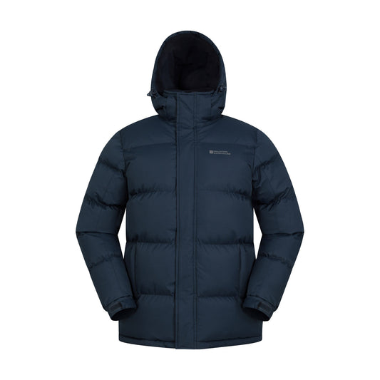 Navy - Front - Mountain Warehouse Mens Snow Padded Jacket