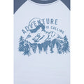 White - Close up - Mountain Warehouse Childrens-Kids Adventure Mountain Long-Sleeved T-Shirt