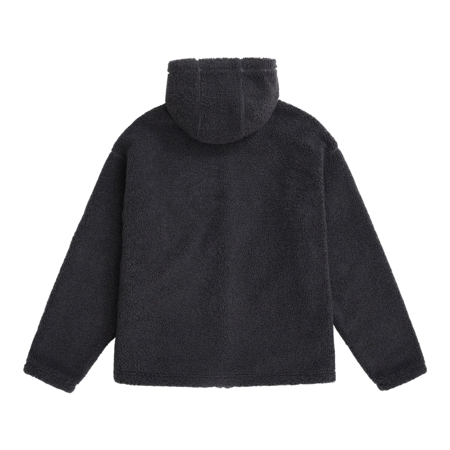 Charcoal - Back - Animal Mens Waeys Borg Fleece Top