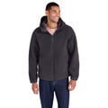Charcoal - Pack Shot - Animal Mens Waeys Borg Fleece Top